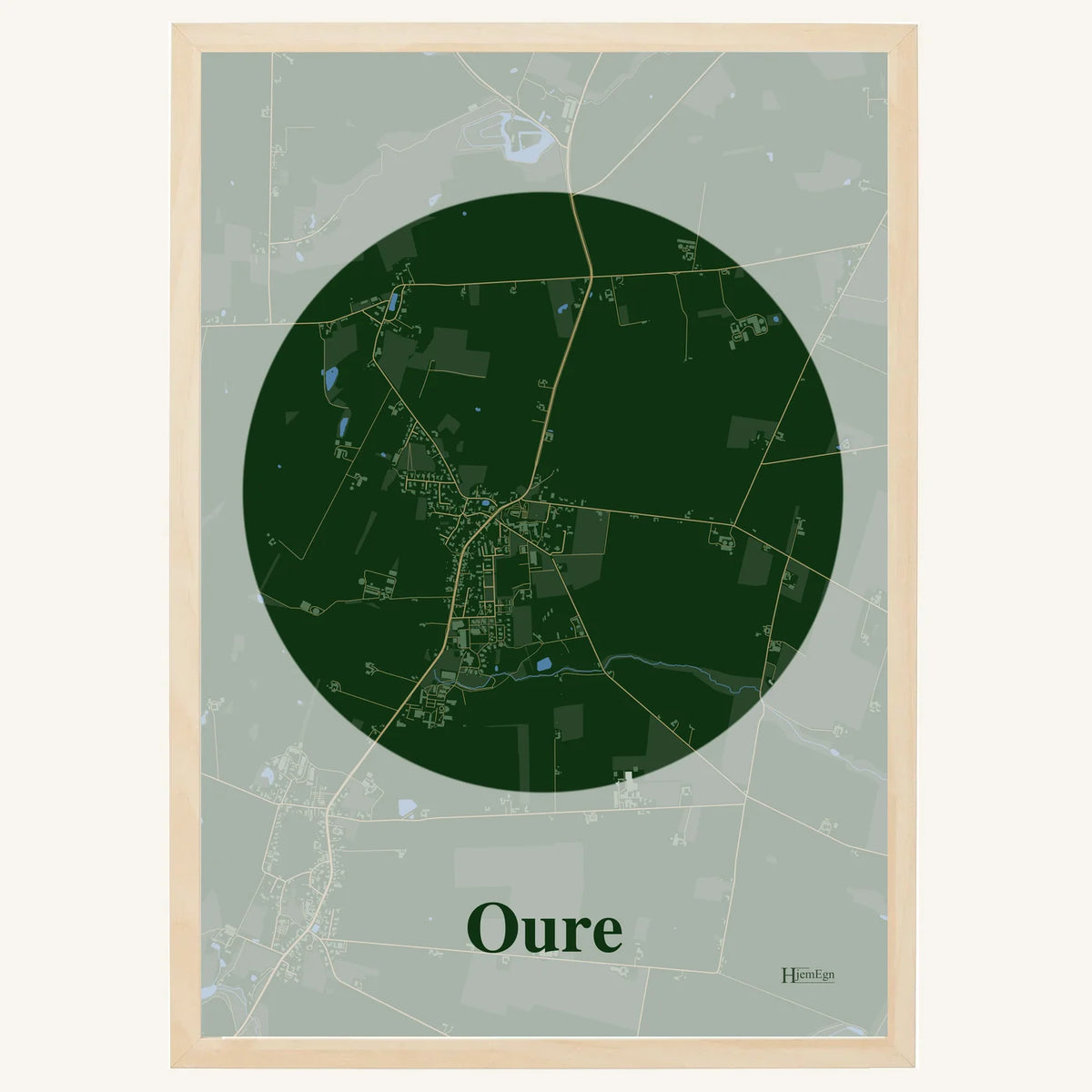 Oure plakat – Centrum 2026 – Mørk grøn