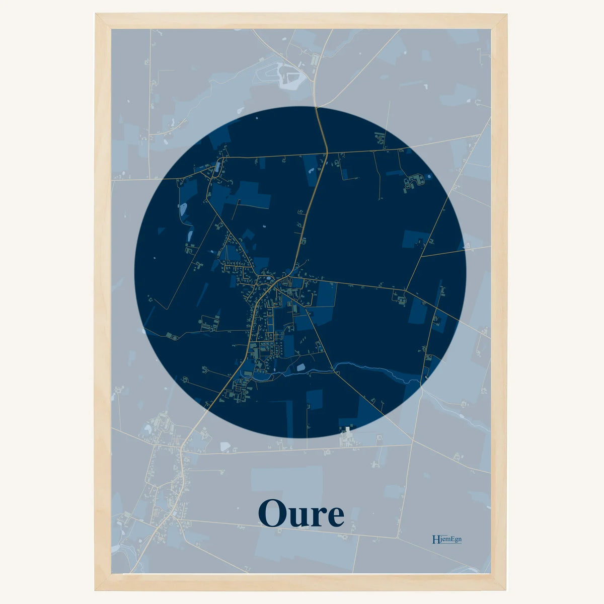 Oure plakat – Centrum 2026 – Mørk blå