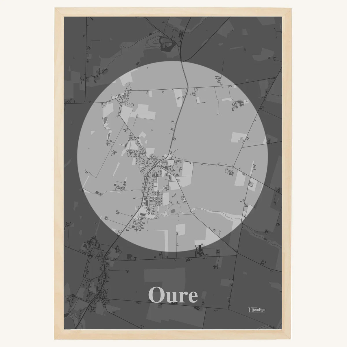 Oure plakat – Centrum 2026 – Lys pastel grå