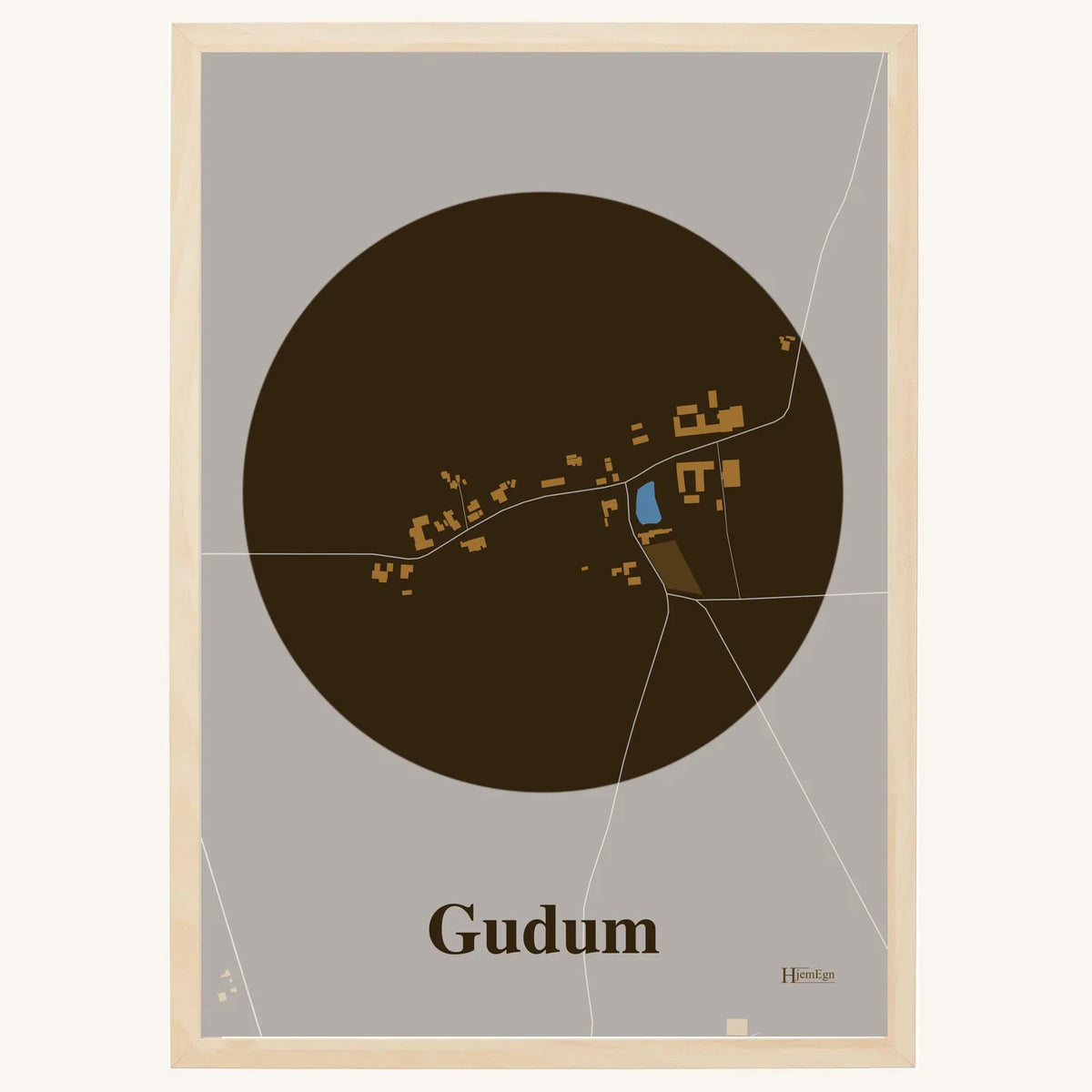Gudum plakat – Centrum 2026 – Mørk brun