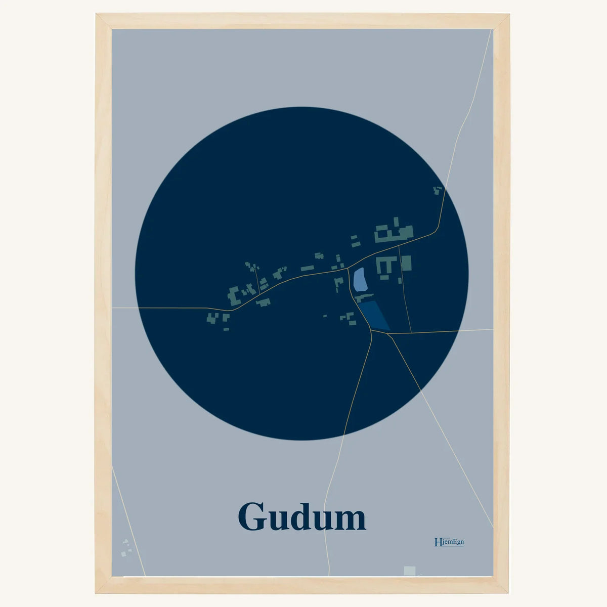 Gudum plakat – Centrum 2026 – Mørk blå