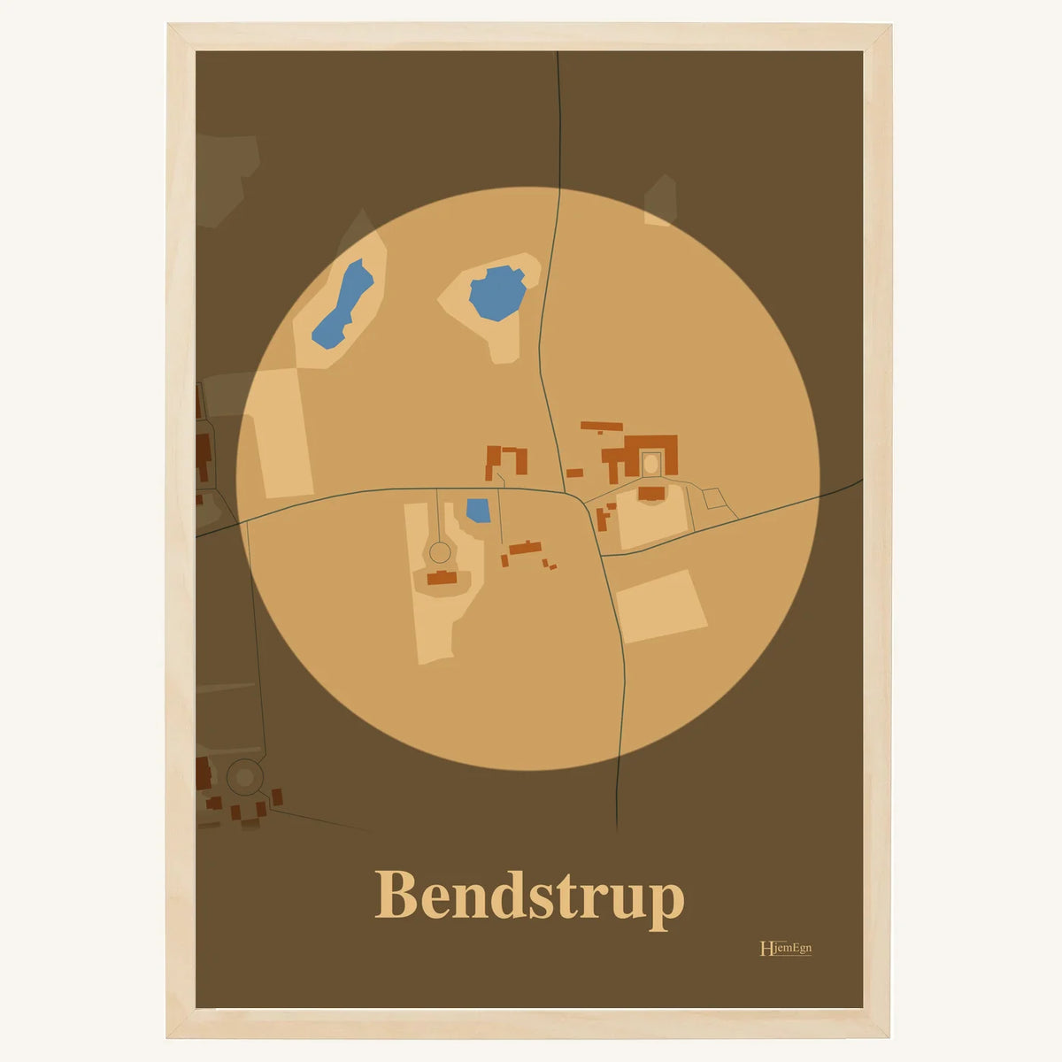 Bendstrup plakat – Centrum 2026 – Lys pastel brun