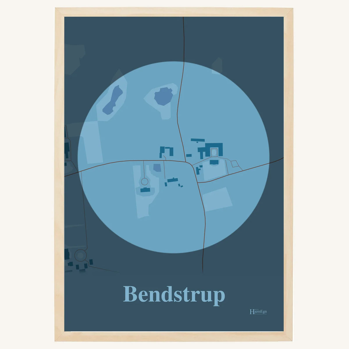 Bendstrup plakat – Centrum 2026 – Lys pastel blå