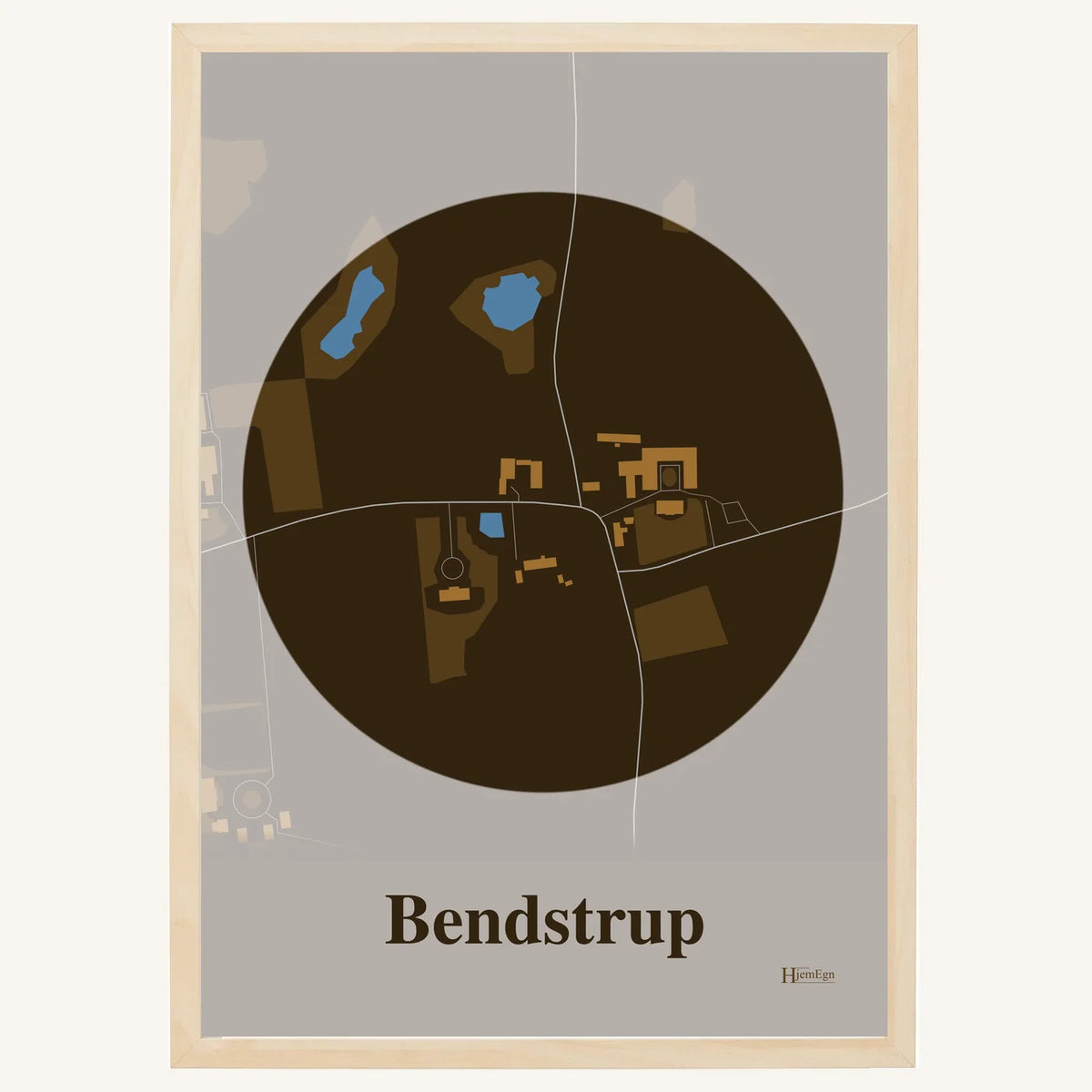 Bendstrup plakat – Centrum 2026 – Mørk brun