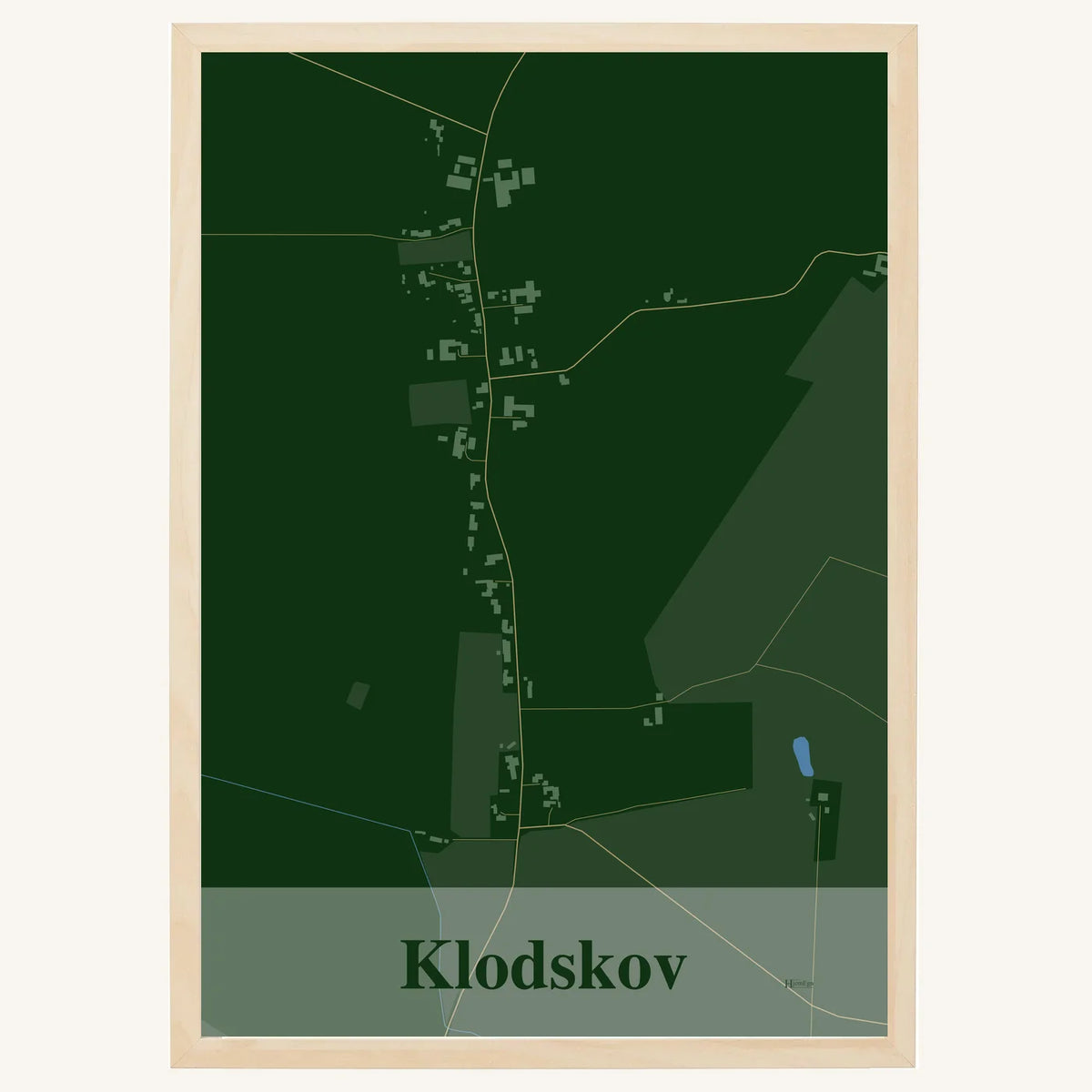 Klodskov plakat – Firkantet 2026 – Mørk grøn