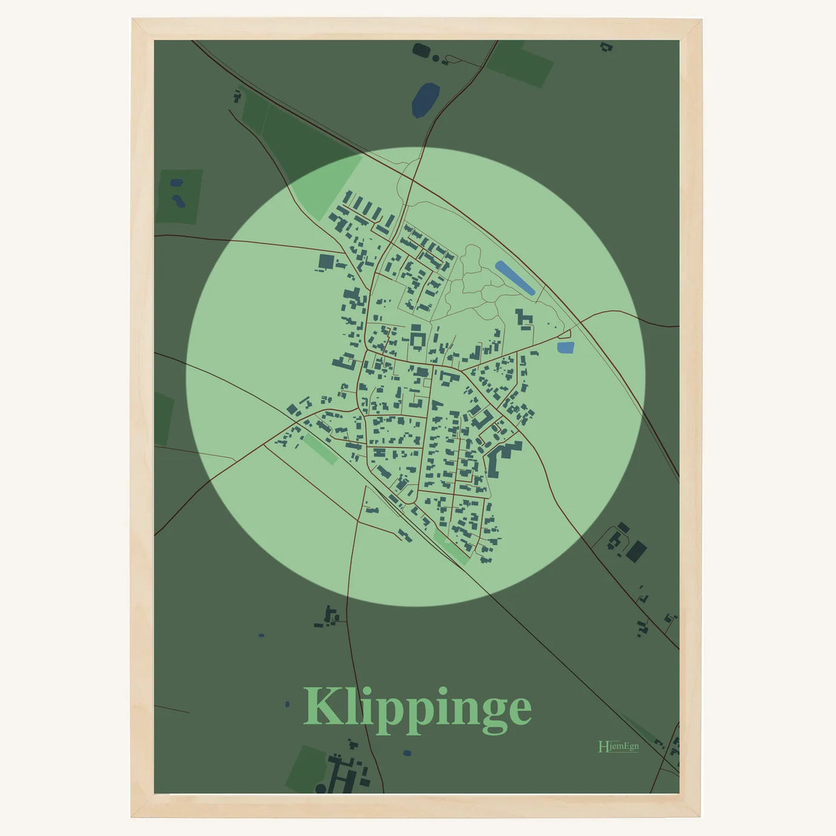 Klippinge plakat – Centrum 2026 – Lys pastel grøn