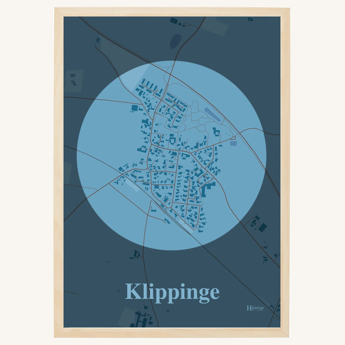 Klippinge plakat – Centrum 2026 – Lys pastel blå