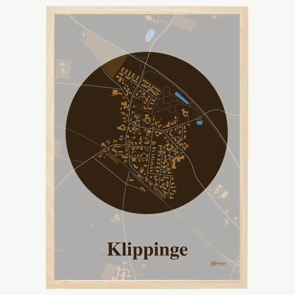 Klippinge plakat – Centrum 2026 – Mørk brun