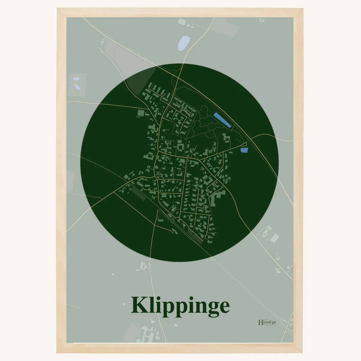 Klippinge plakat – Centrum 2026 – Mørk grøn