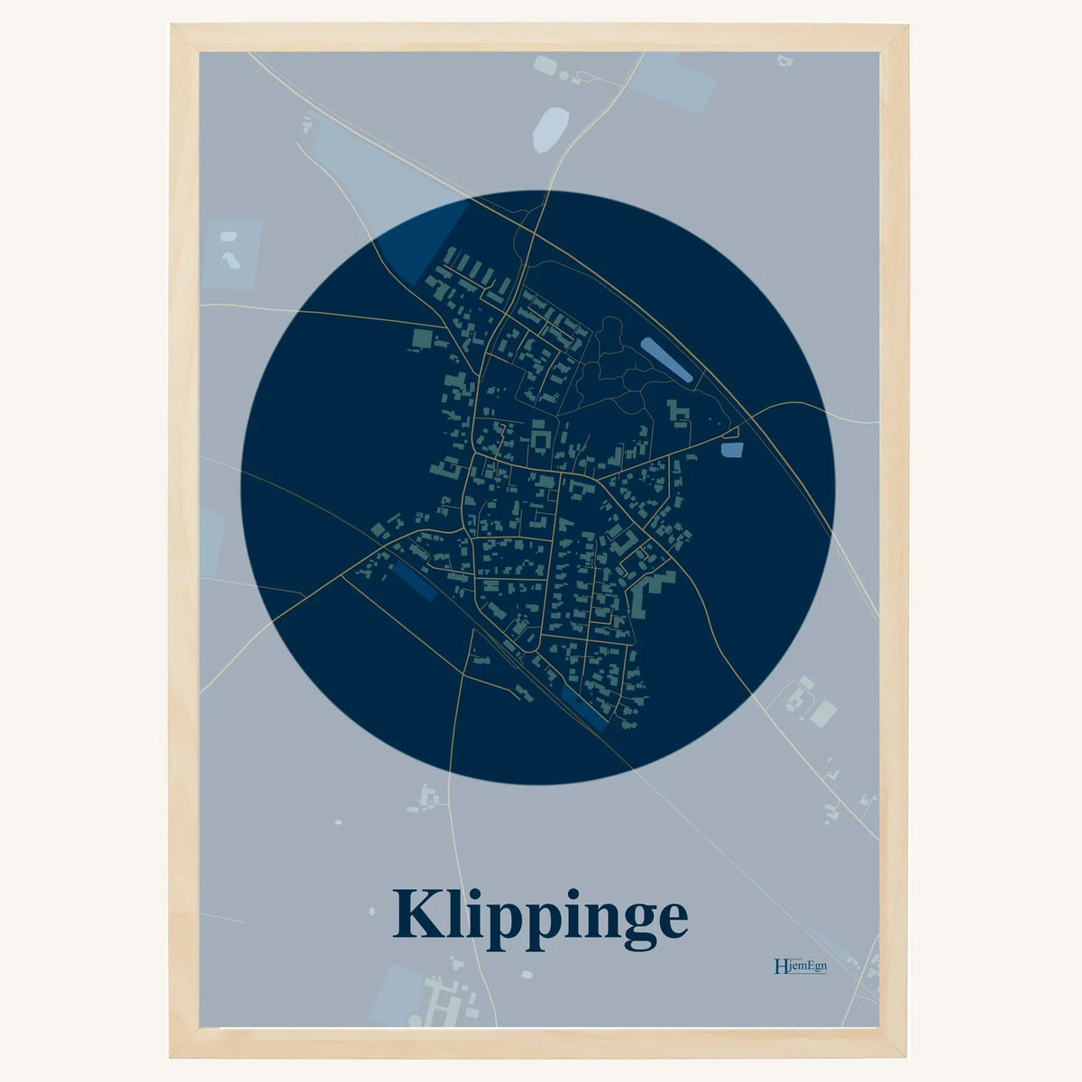 Klippinge plakat – Centrum 2026 – Mørk blå