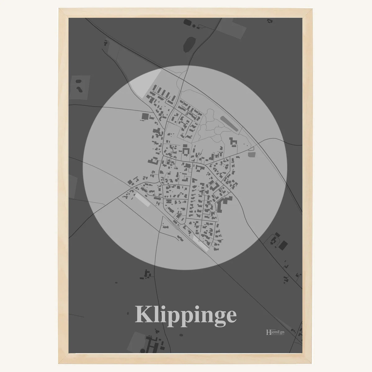 Klippinge plakat – Centrum 2026 – Lys pastel grå