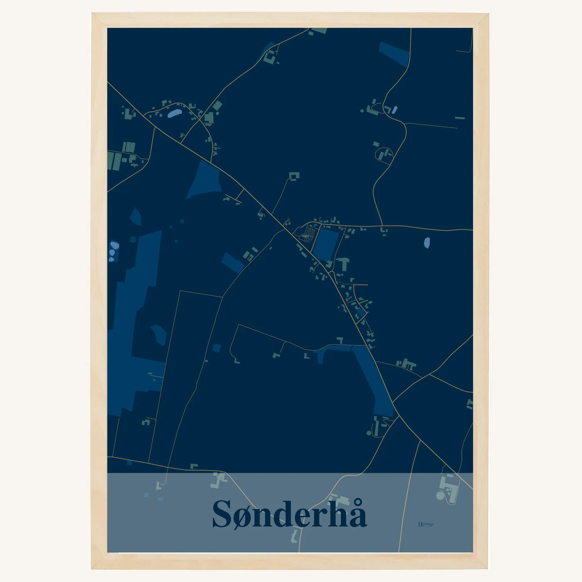 Sønderhå plakat – Firkantet 2026 – Mørk blå