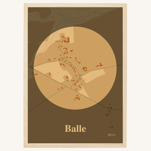 Balle plakat – Centrum 2026 – Lys pastel brun