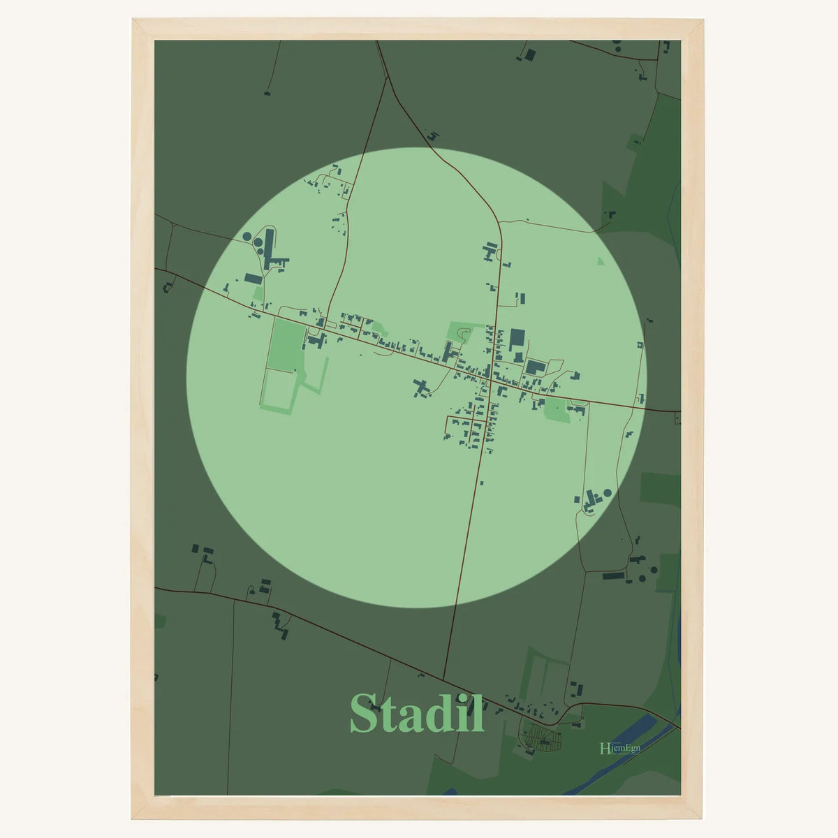 Stadil plakat – Centrum 2026 – Lys pastel grøn