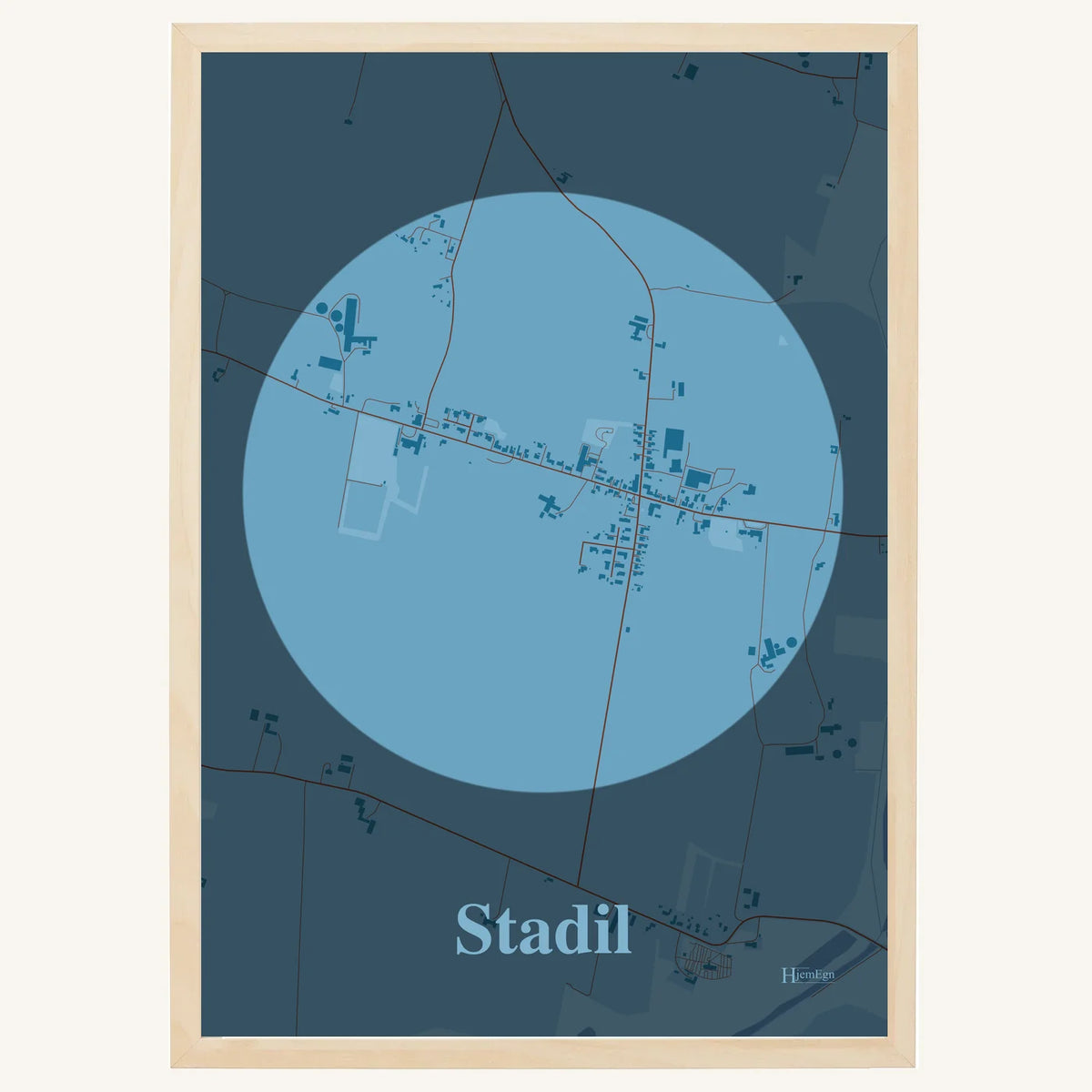 Stadil plakat – Centrum 2026 – Lys pastel blå