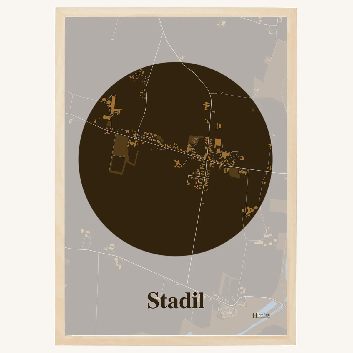 Stadil plakat – Centrum 2026 – Mørk brun
