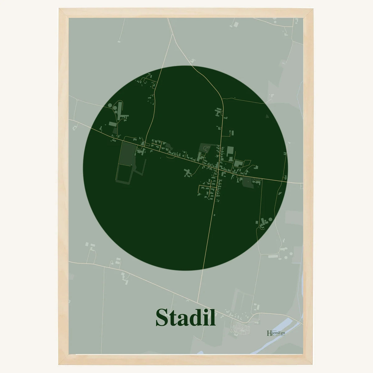 Stadil plakat – Centrum 2026 – Mørk grøn