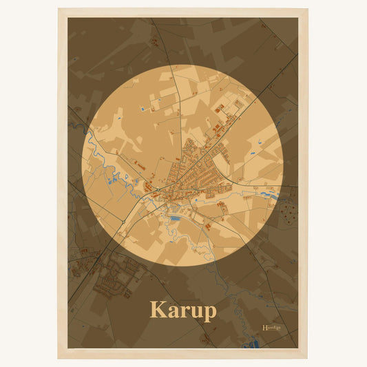 Karup plakat – Centrum 2026 – Lys pastel brun