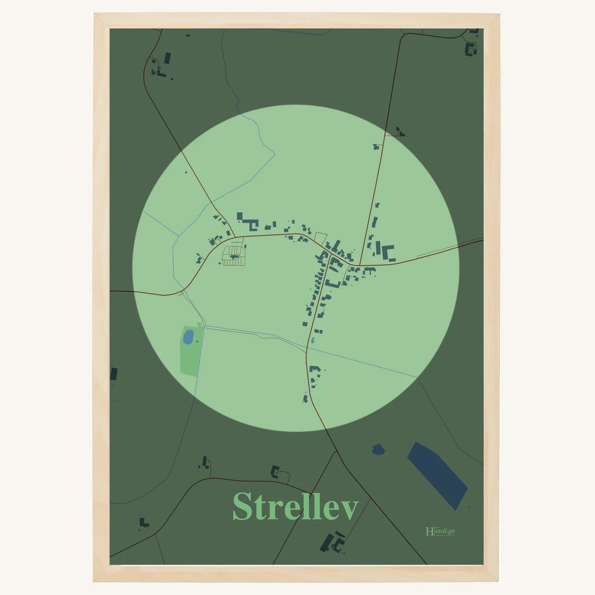 Strellev plakat – Centrum 2026 – Lys pastel grøn