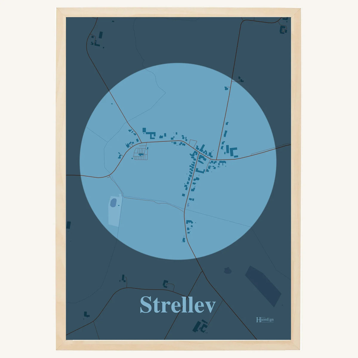 Strellev plakat – Centrum 2026 – Lys pastel blå