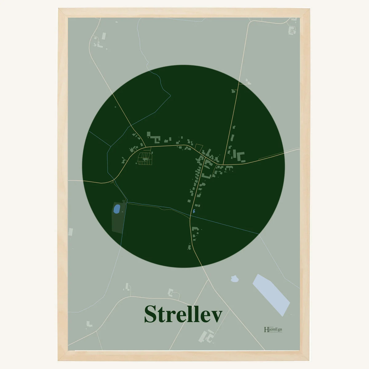 Strellev plakat – Centrum 2026 – Mørk grøn