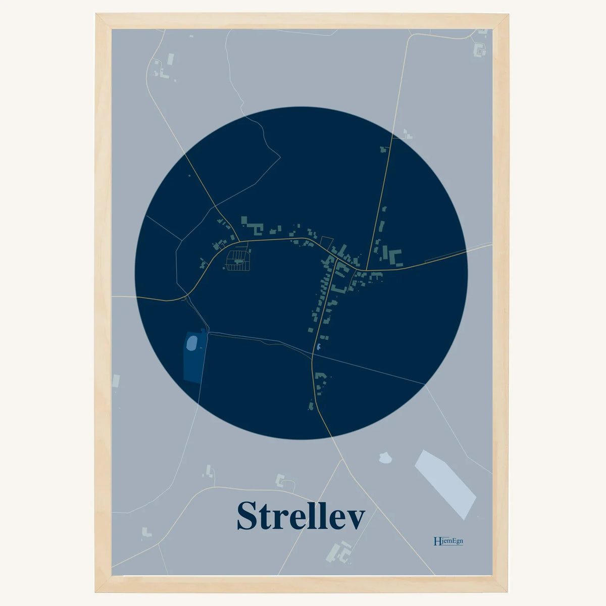 Strellev plakat – Centrum 2026 – Mørk blå