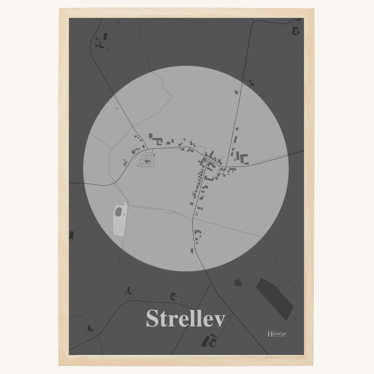Strellev plakat – Centrum 2026 – Lys pastel grå