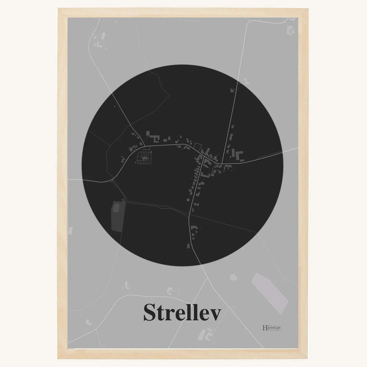 Strellev plakat – Centrum 2026 – Mørk grå