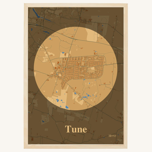 Tune plakat – Centrum 2026 – Lys pastel brun
