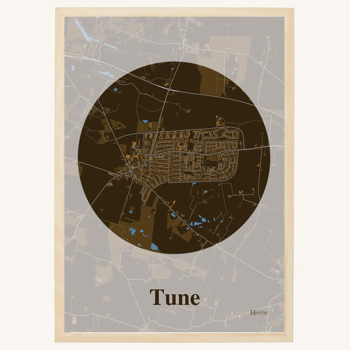 Tune plakat – Centrum 2026 – Mørk brun