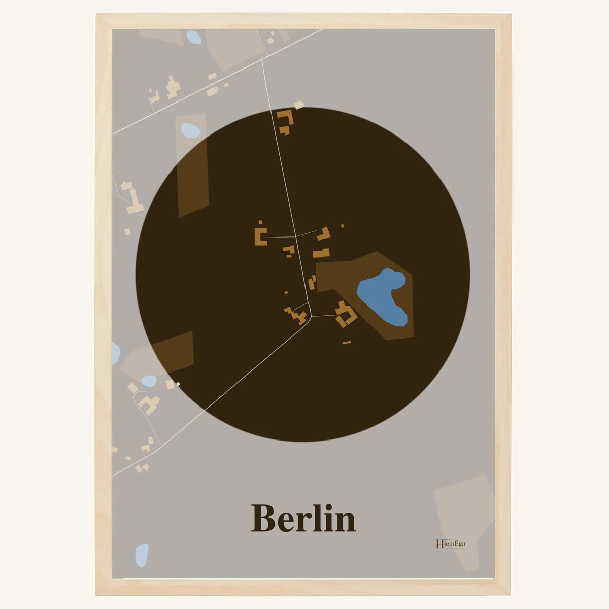 Berlin plakat – Centrum 2026 – Mørk brun