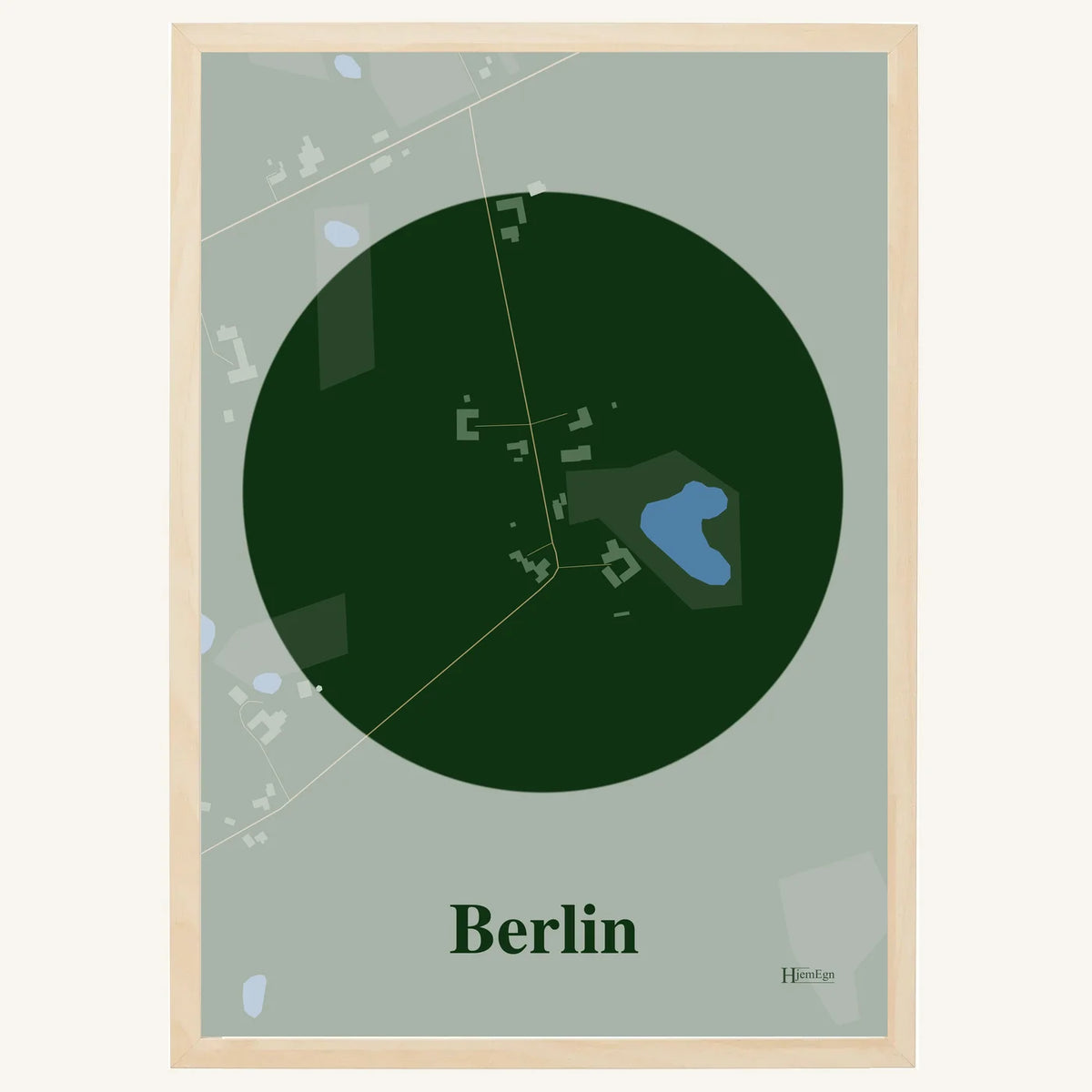 Berlin plakat – Centrum 2026 – Mørk grøn
