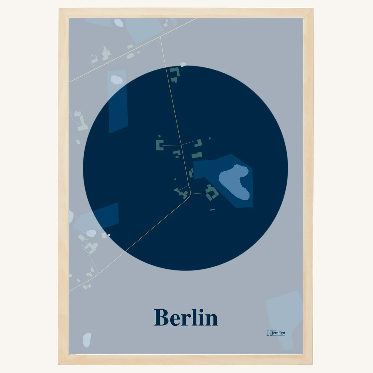 Berlin plakat – Centrum 2026 – Mørk blå