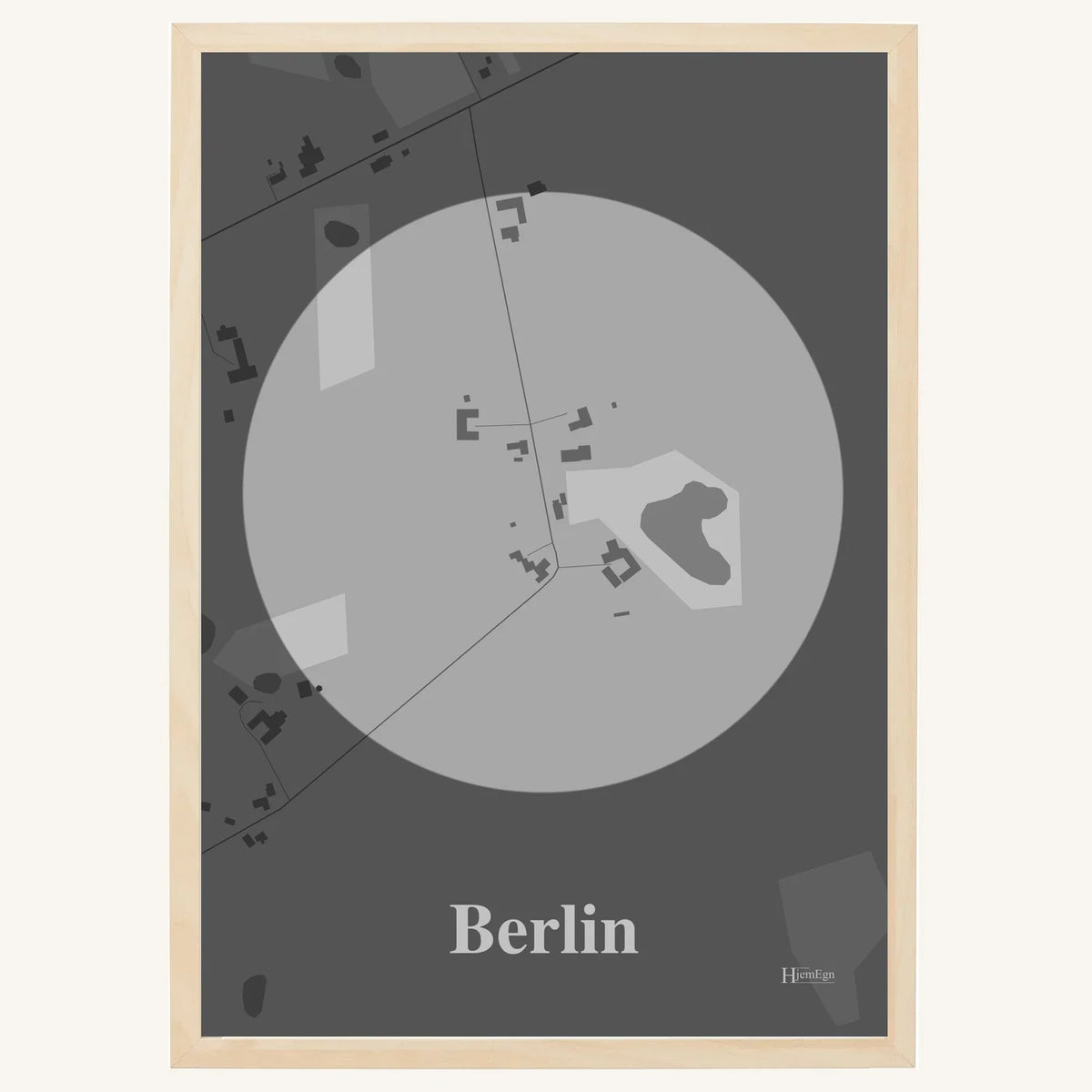 Berlin plakat – Centrum 2026 – Lys pastel grå