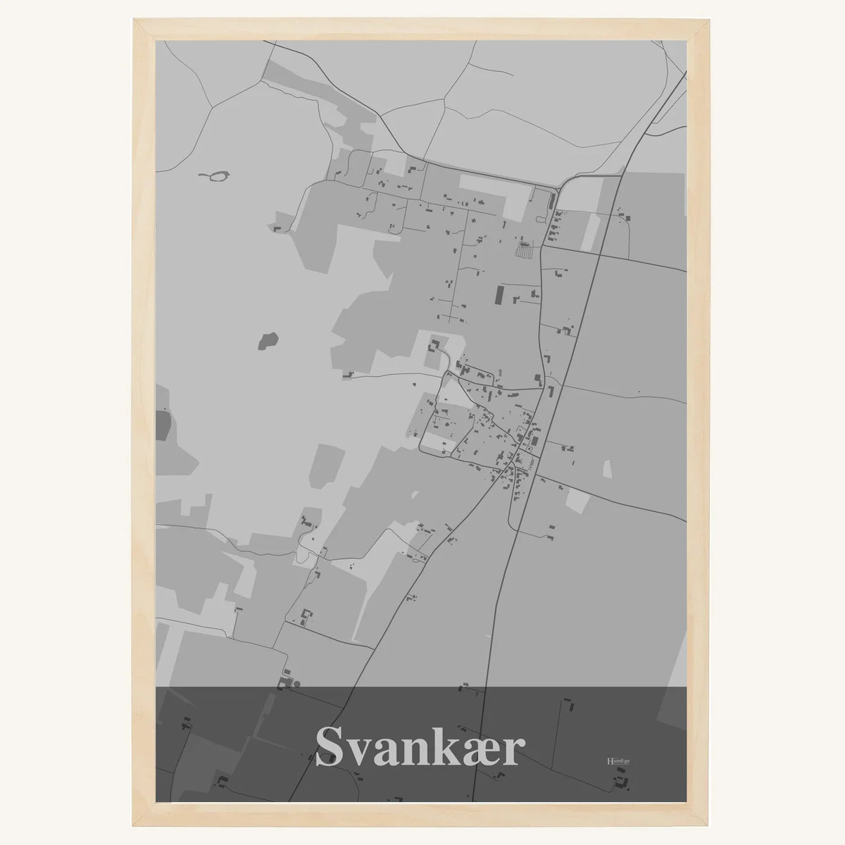 Svankær plakat – Firkantet 2026 – Lys pastel grå
