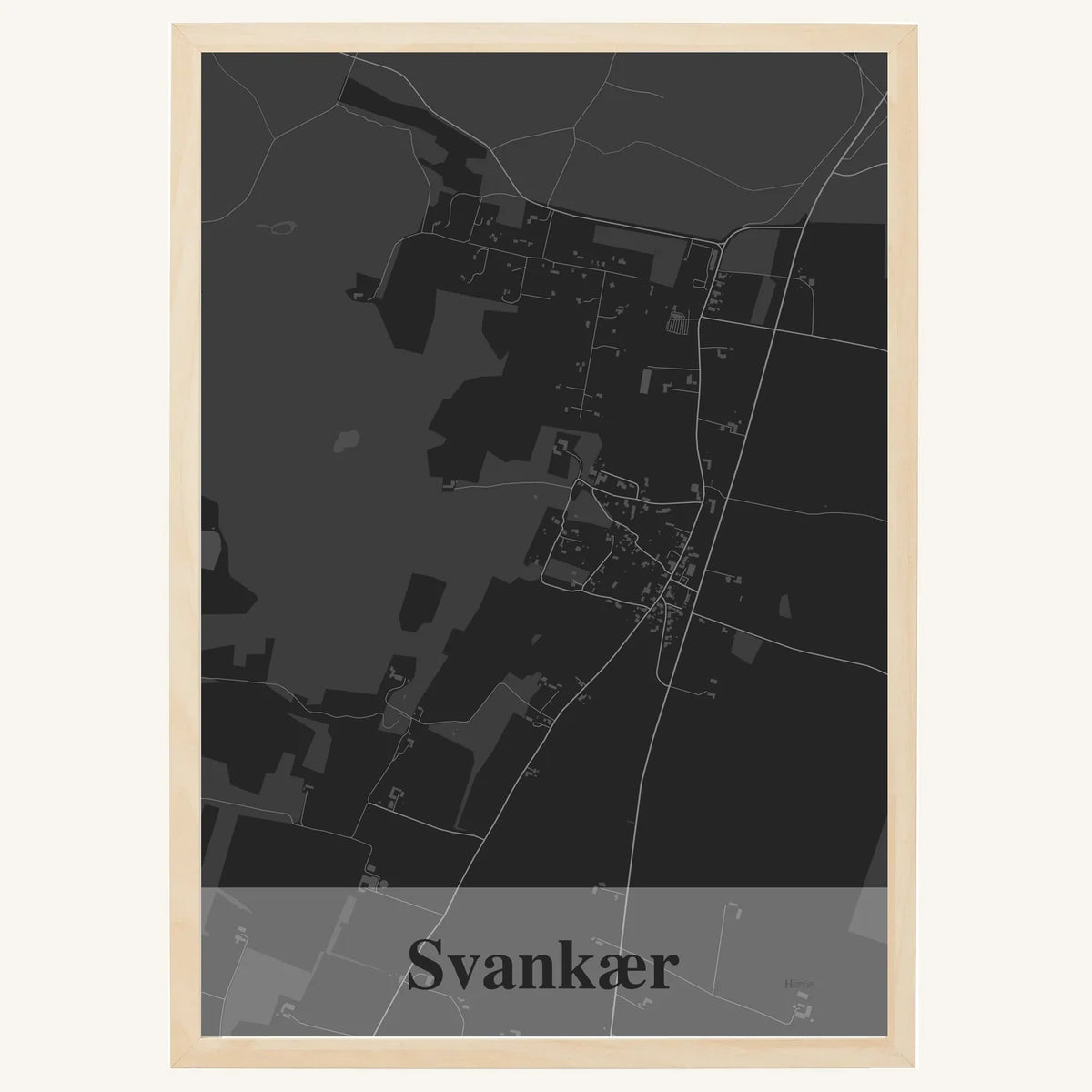 Svankær plakat – Firkantet 2026 – Mørk grå