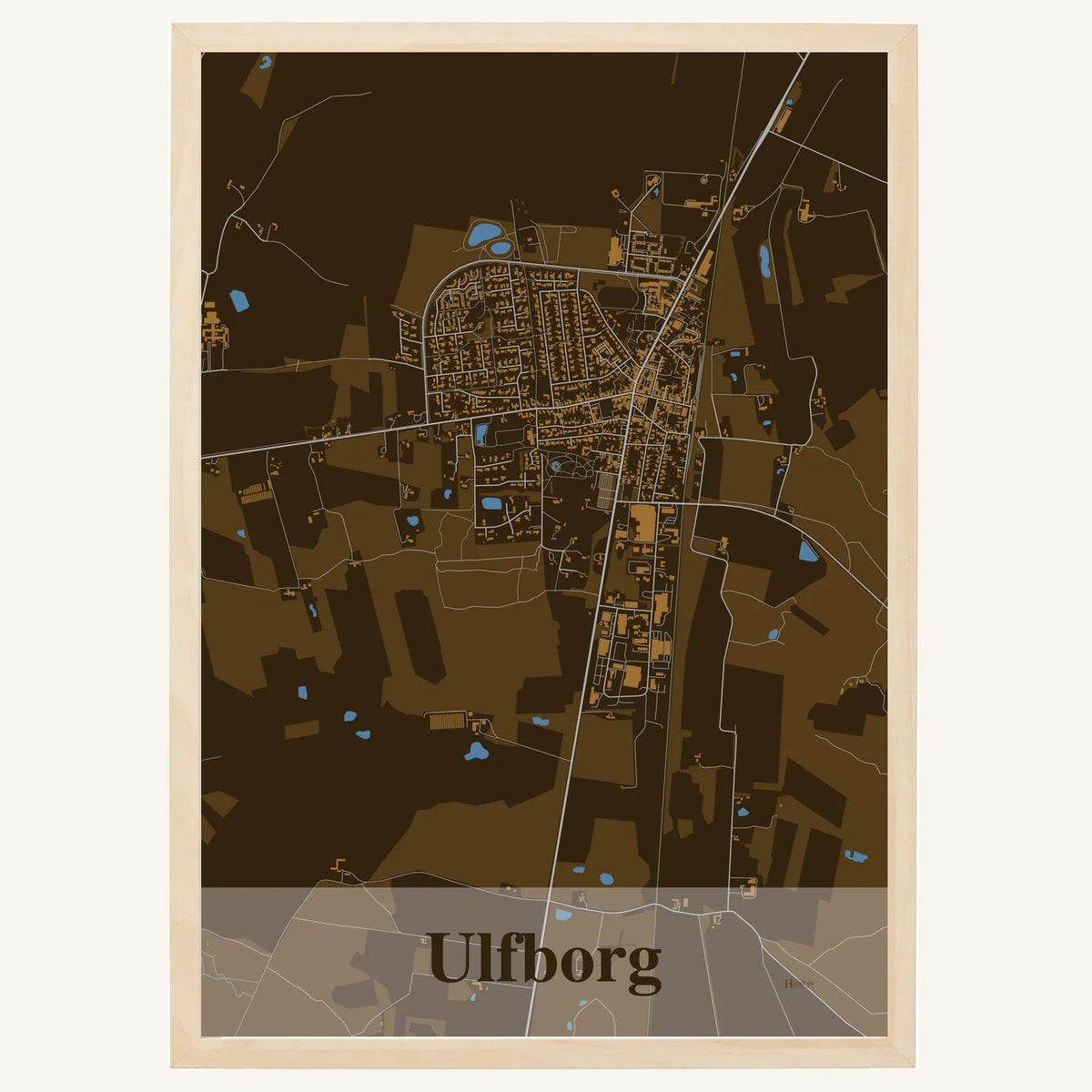 Ulfborg plakat – Firkantet 2026 – Mørk brun