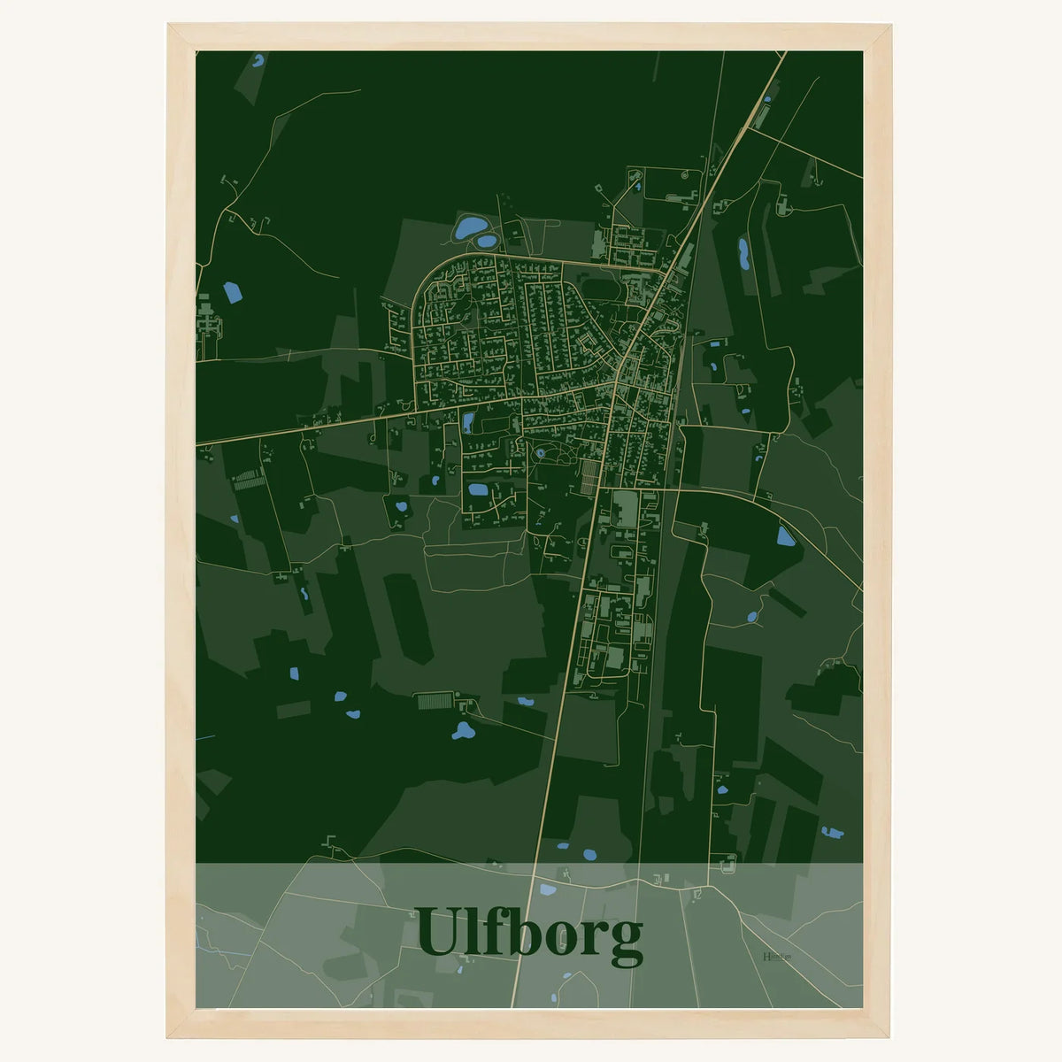 Ulfborg plakat – Firkantet 2026 – Mørk grøn
