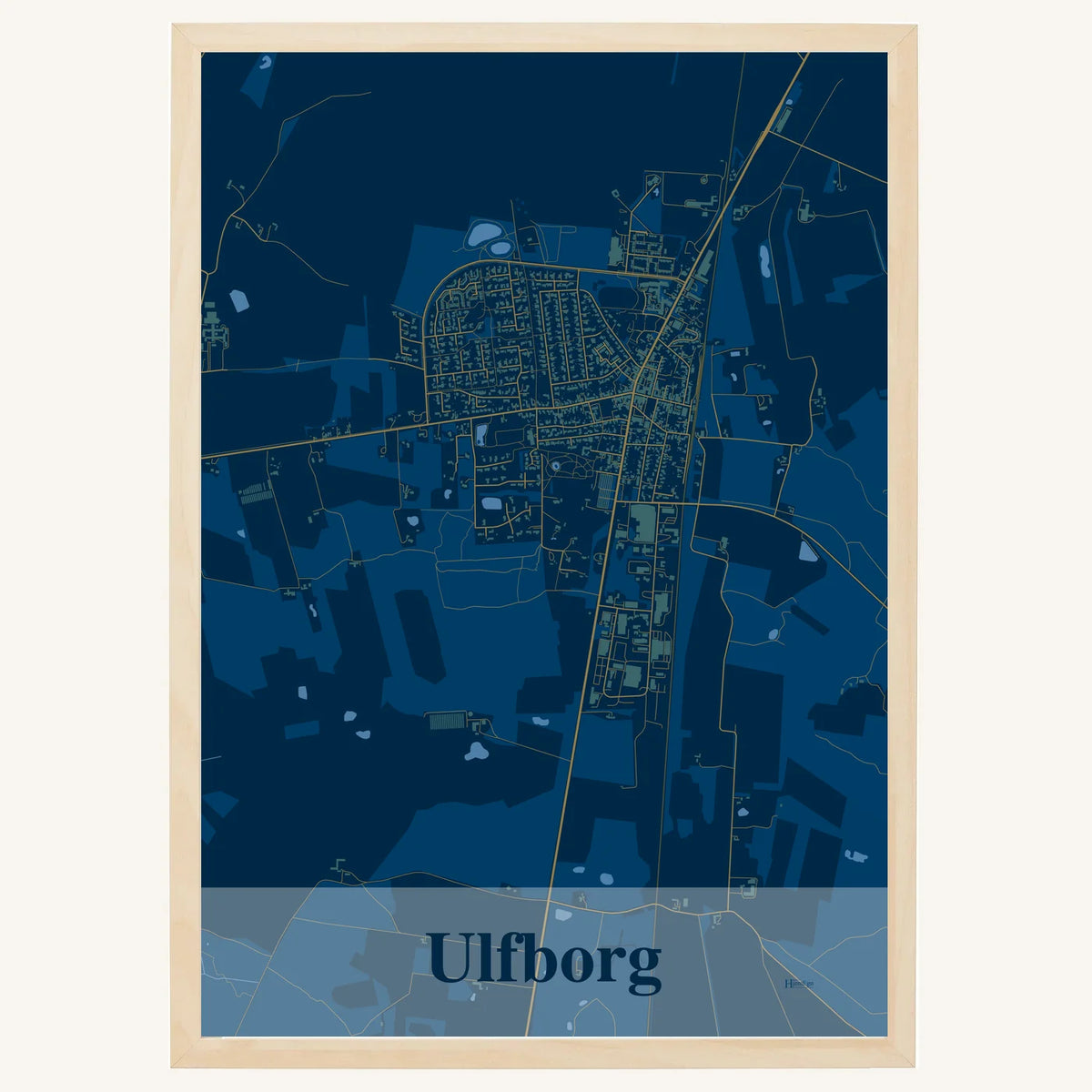 Ulfborg plakat – Firkantet 2026 – Mørk blå