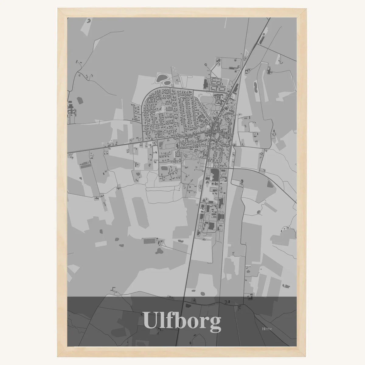 Ulfborg plakat – Firkantet 2026 – Lys pastel grå
