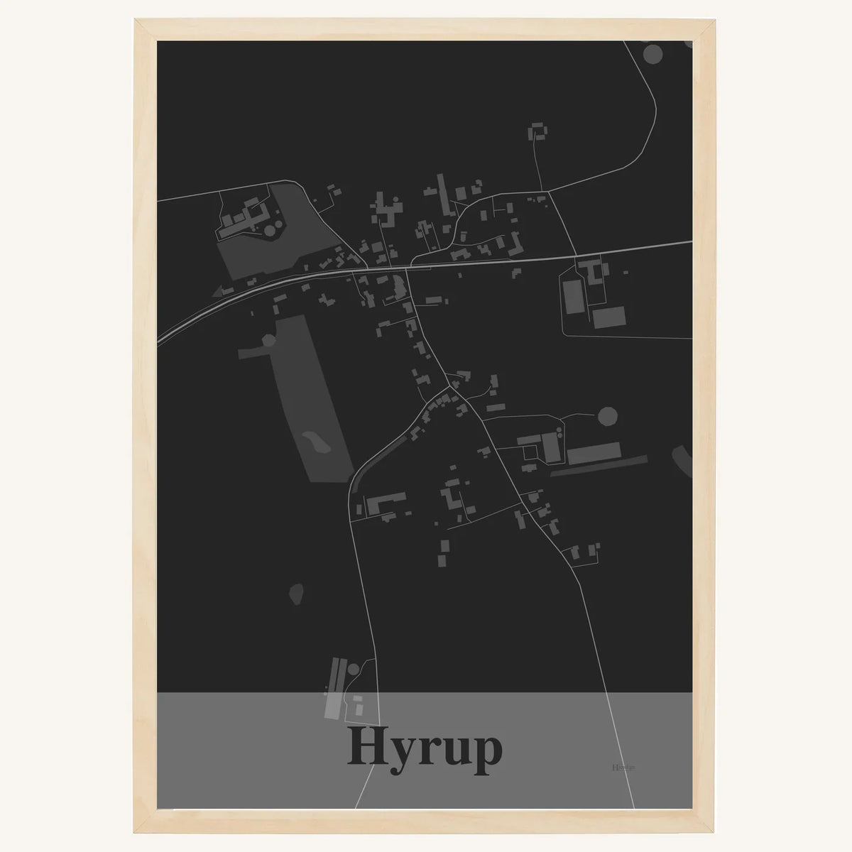 Hyrup plakat – Firkantet 2026 – Mørk grå