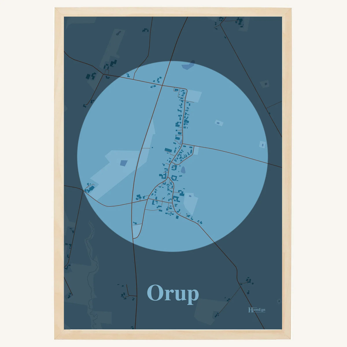 Orup plakat – Centrum 2026 – Lys pastel blå