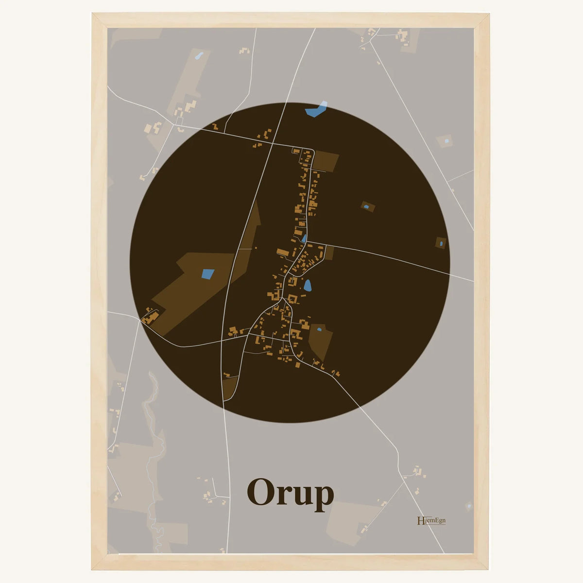 Orup plakat – Centrum 2026 – Mørk brun