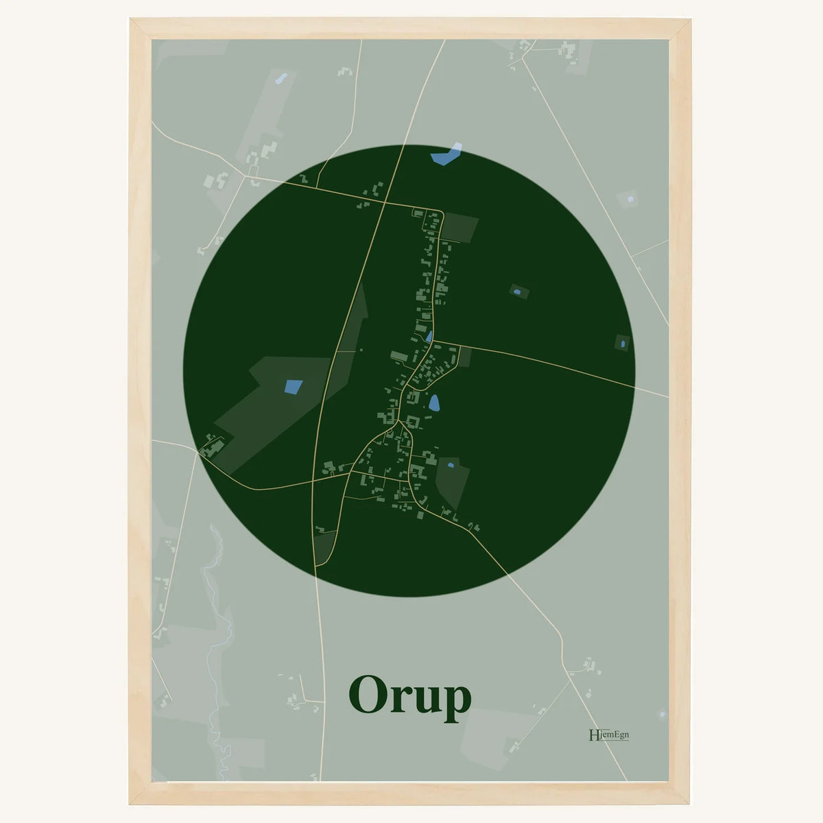 Orup plakat – Centrum 2026 – Mørk grøn