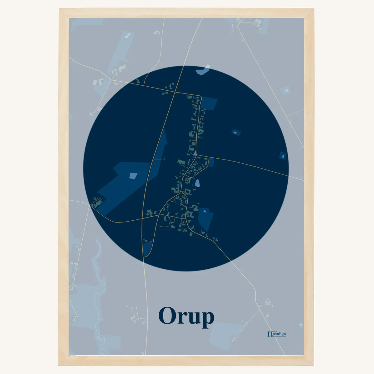 Orup plakat – Centrum 2026 – Mørk blå