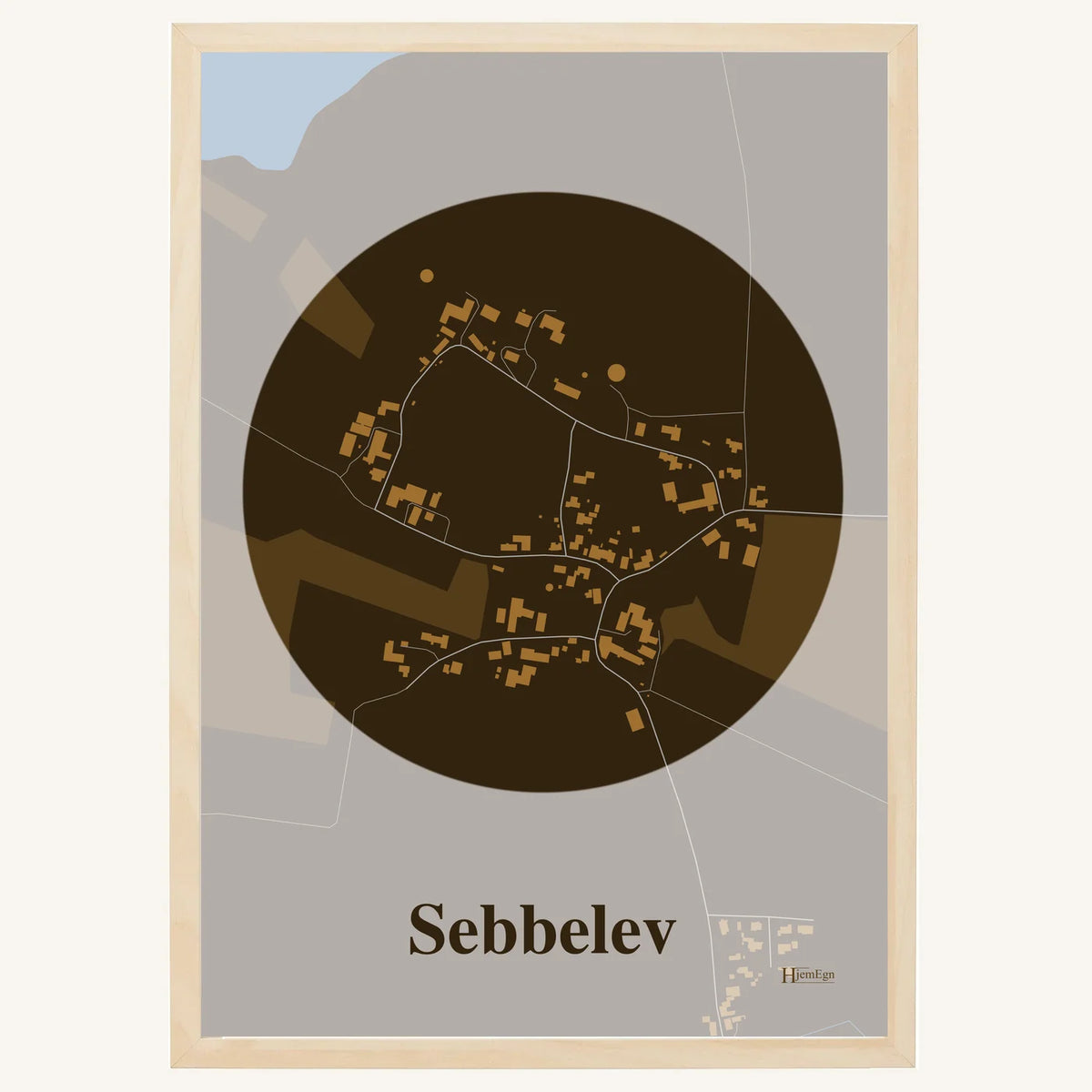 Sebbelev plakat – Centrum 2026 – Mørk brun