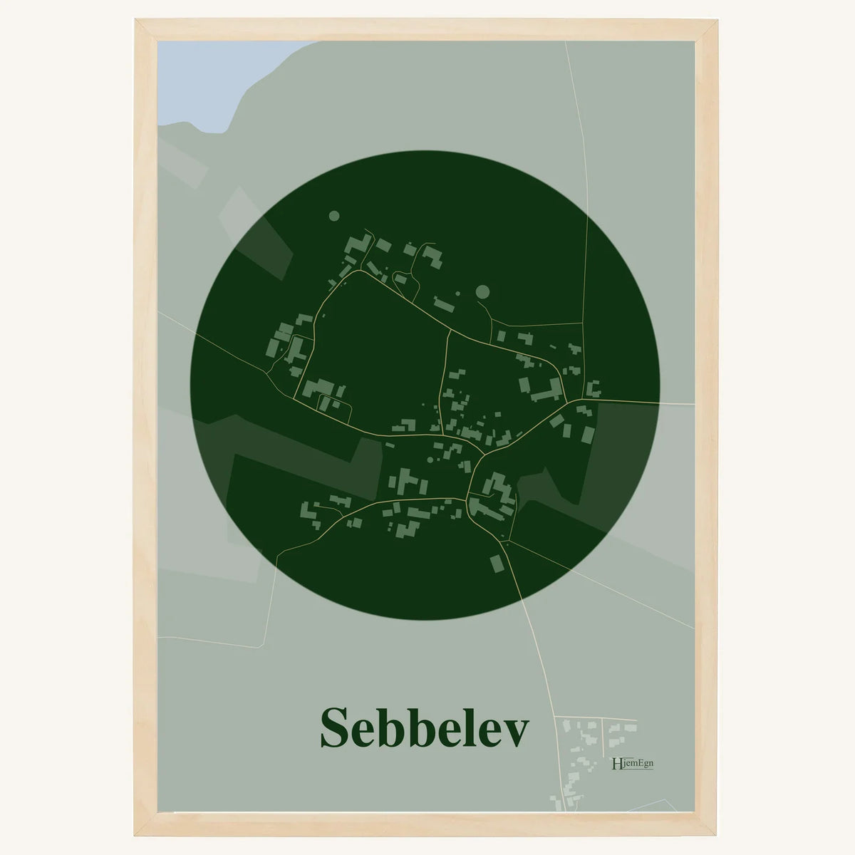 Sebbelev plakat – Centrum 2026 – Mørk grøn