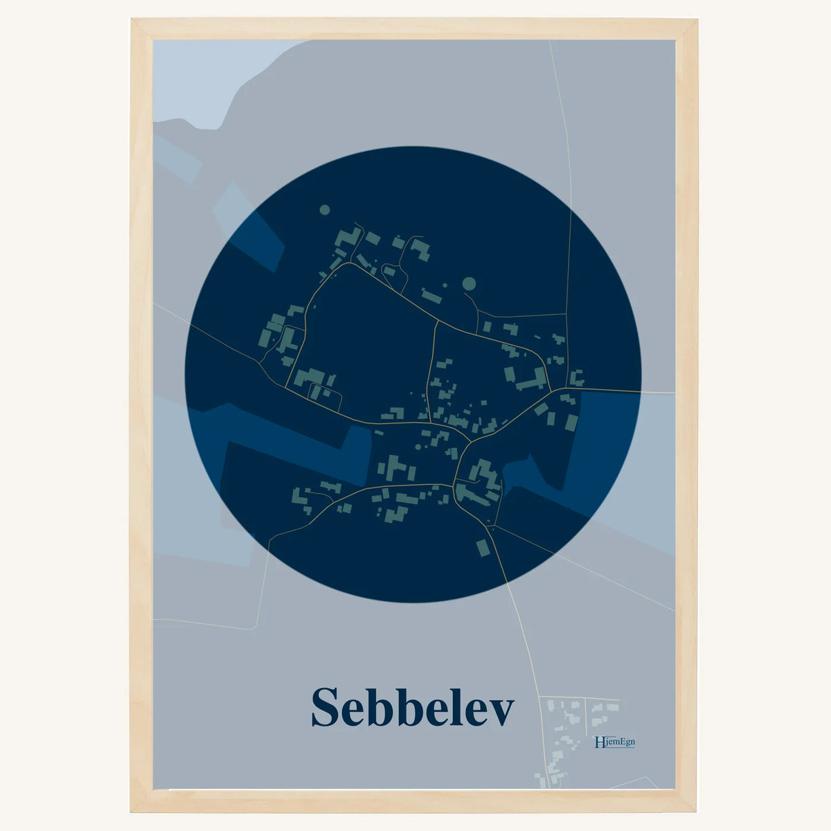 Sebbelev plakat – Centrum 2026 – Mørk blå