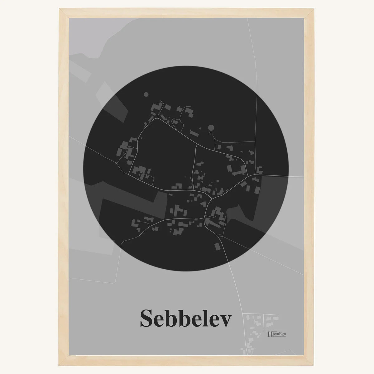 Sebbelev plakat – Centrum 2026 – Mørk grå