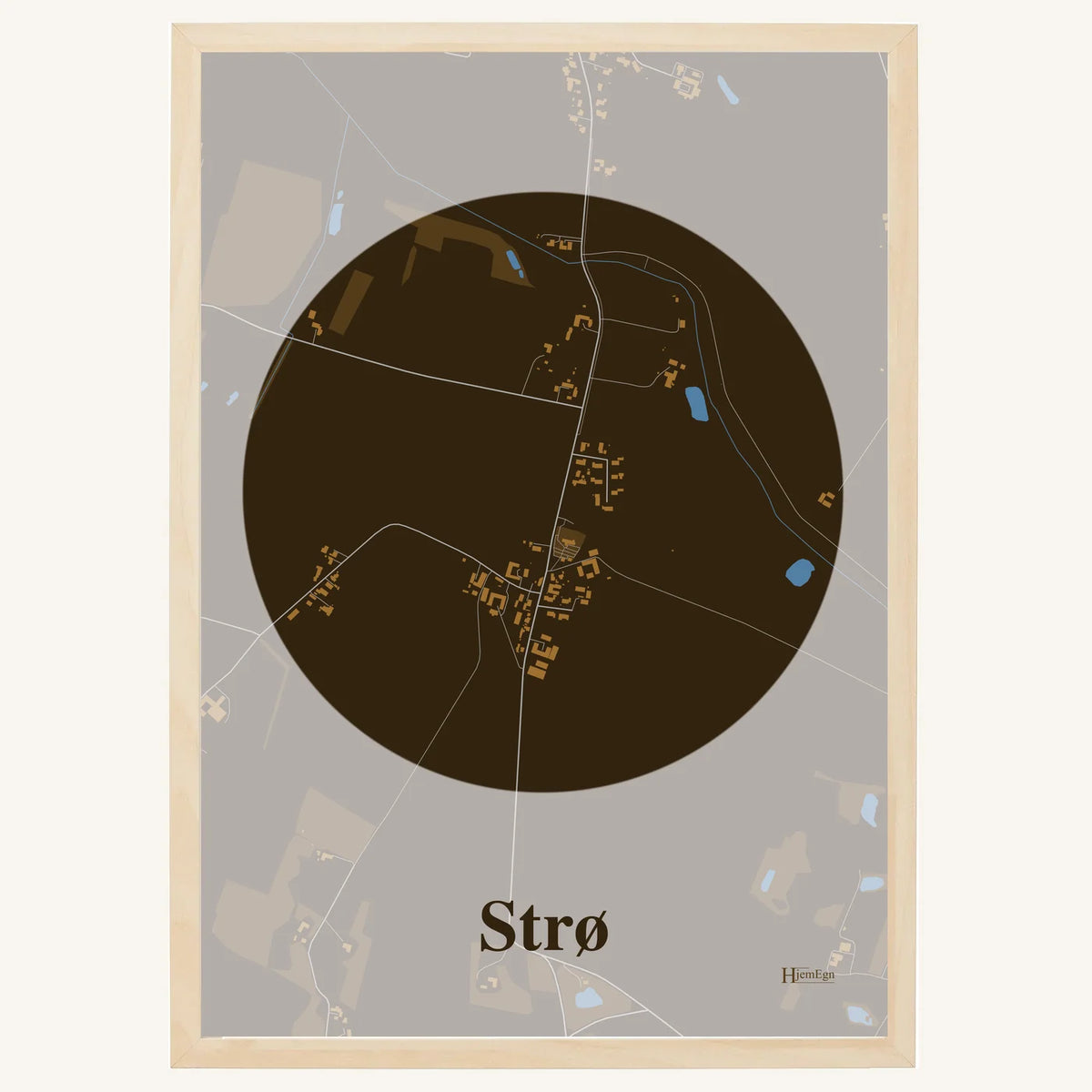 Strø plakat – Centrum 2026 – Mørk brun